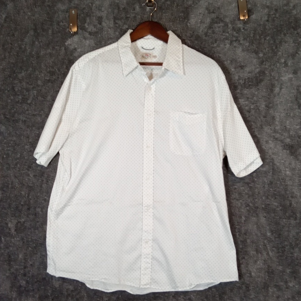 Faherty Men's White Casual Button Down Shirt Movement Supima Cotton XXL - Picture 3 of 9